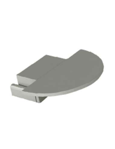 Tapón lateral cerrado para perfil aluminio