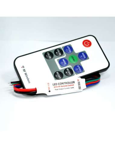 Controlador de Tiras RGB inalámbrico RF de 10 teclas