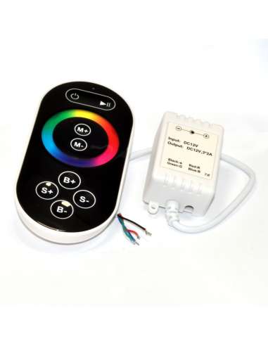 Controlador de Tiras RGB inalámbrico tactil RF 12v