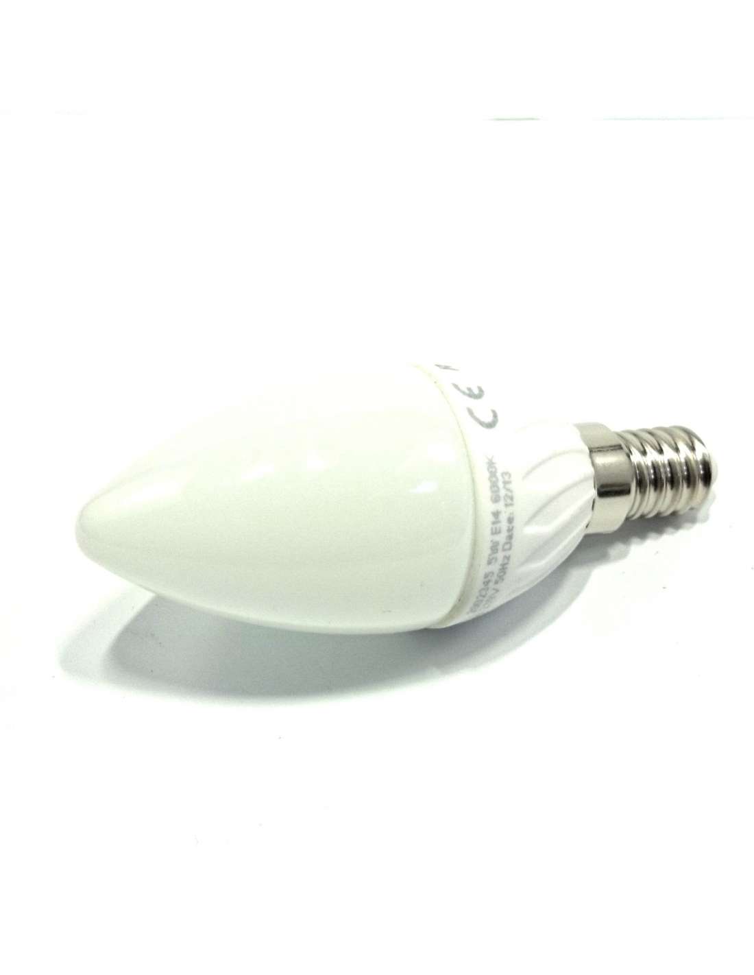 Lampara led vela e14 5w 6000k 