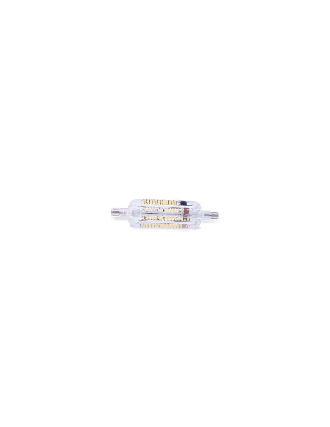 Lineal led R7S 9W 118mm 360º Tubular Resina Epoxi